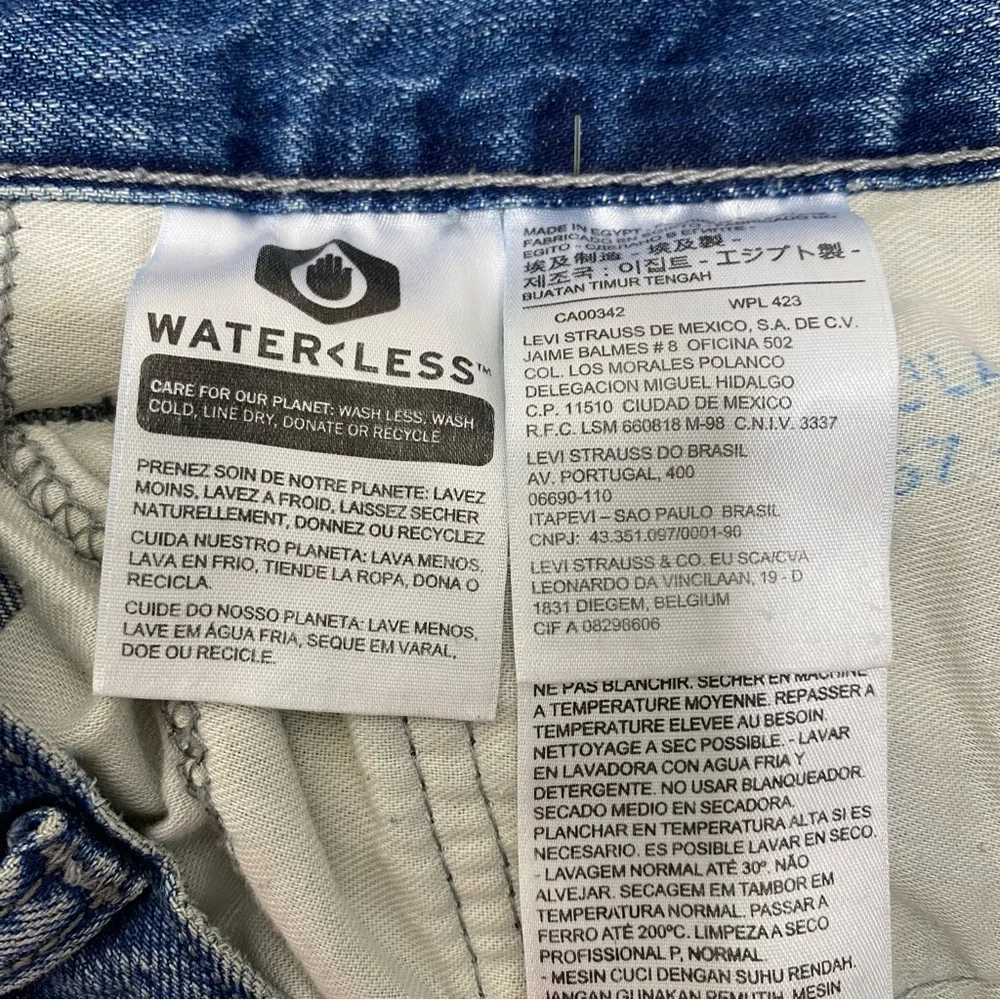 Levis‎ 505 Jeans Mens Blue 38x34 Straight Leg Regular Fit Classic Medium Wash